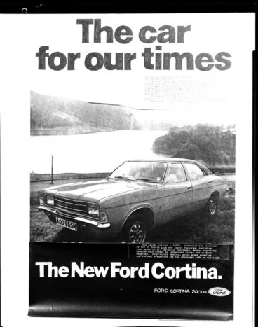 Image: Ford Cortina car advertisement