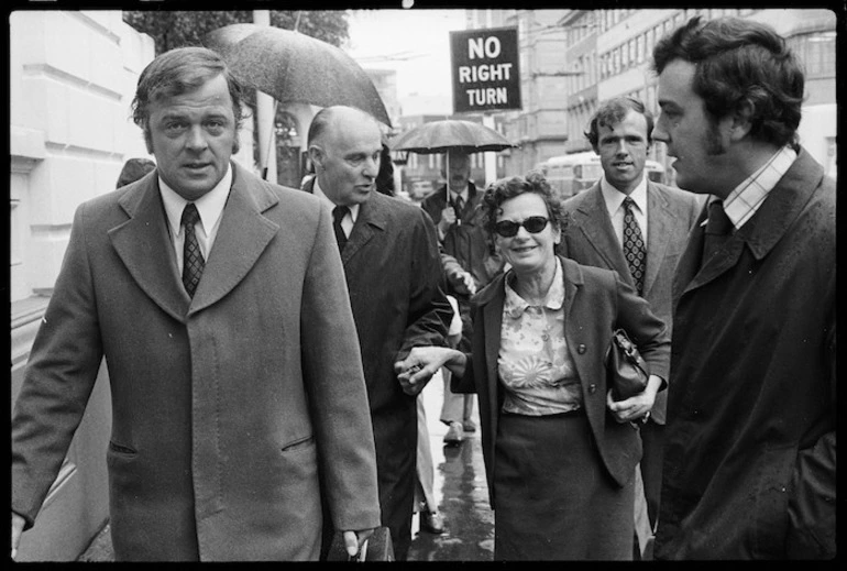 Image: Dr Sutch arriving at the Supreme Court in Wellington