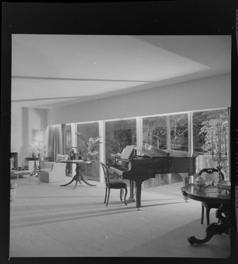 Image: Living room of Tuston house, [Wellington?]