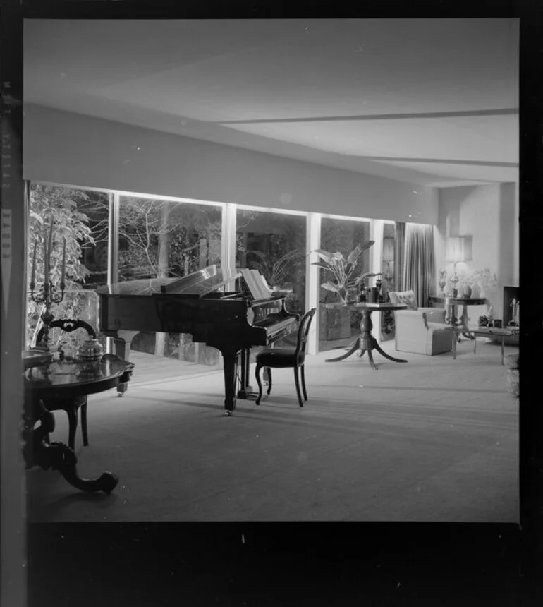 Image: Living room of Tuston house, [Wellington?]