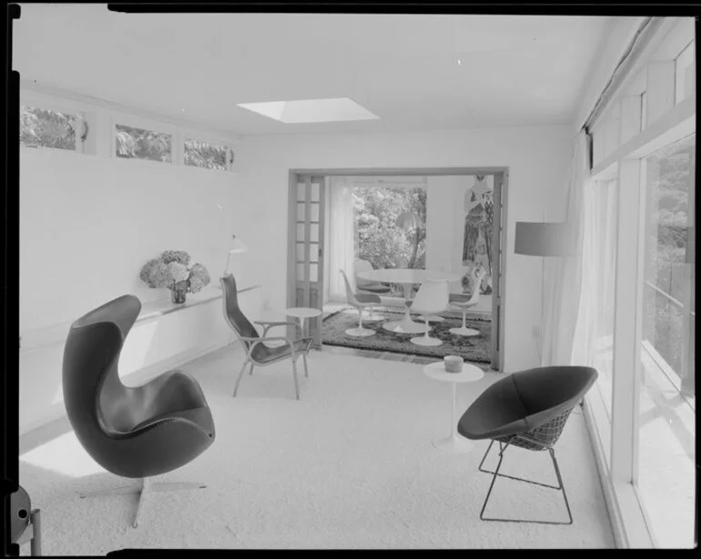 Image: House interior, living room and dining room