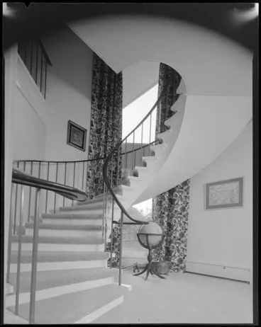 Image: Spiral staircase in Griffin family house