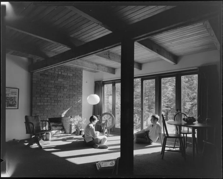 Image: Living room interior, Jon Craig house, Wellington