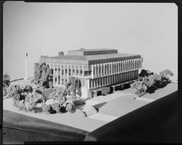 Image: Architectural model, New Zealand High Commission, Canberra