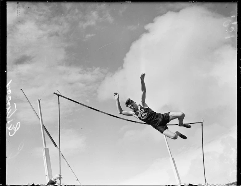 Image: Mr Eastwood the Waikato AAA champion pole vaulter