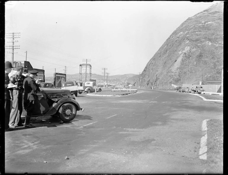 Image: Truck and car accident, Ngauranga, Wellington