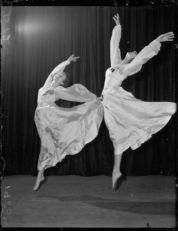 Image: Two dancers from the Bodenweiser dance ensemble