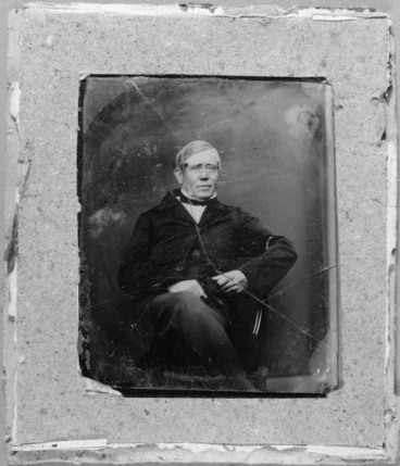 Image: Photographs of an ambrotype portrait of James Reddy Clendon