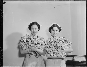 Image: Nurses with roses