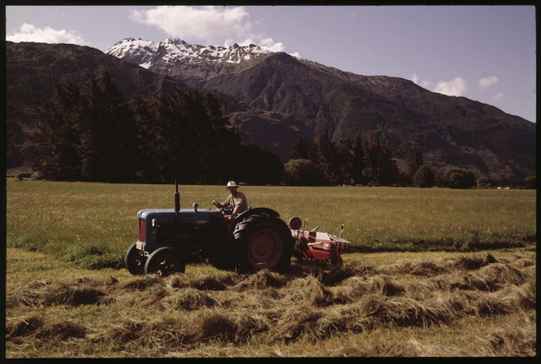 Image: Hay baling at Makarora, Wanaka