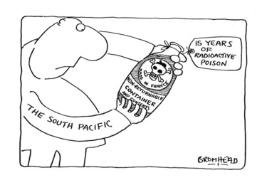 Image: Bromhead, Peter, 1933- :The South Pacific. 1 June 1981.