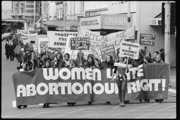 Image: Pro abortion demonstration, Wellington
