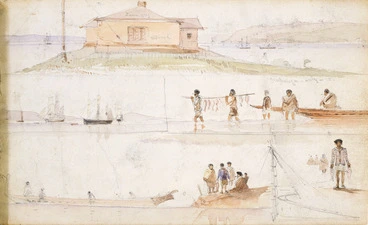 Image: Williams, Edward Arthur 1824-1898 :Onehunga - July [1864].