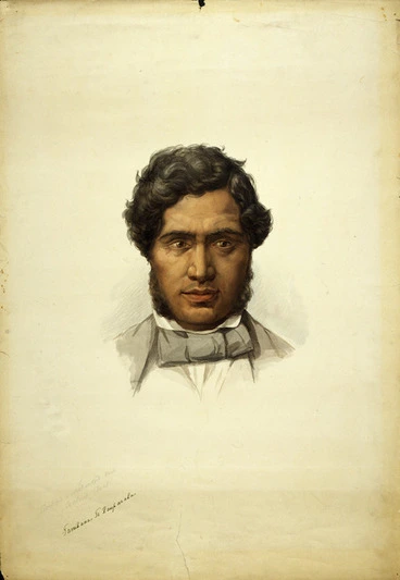 Image: [Angas, George French] 1822-1886 :Tamihana Te Rauparaha [1852]
