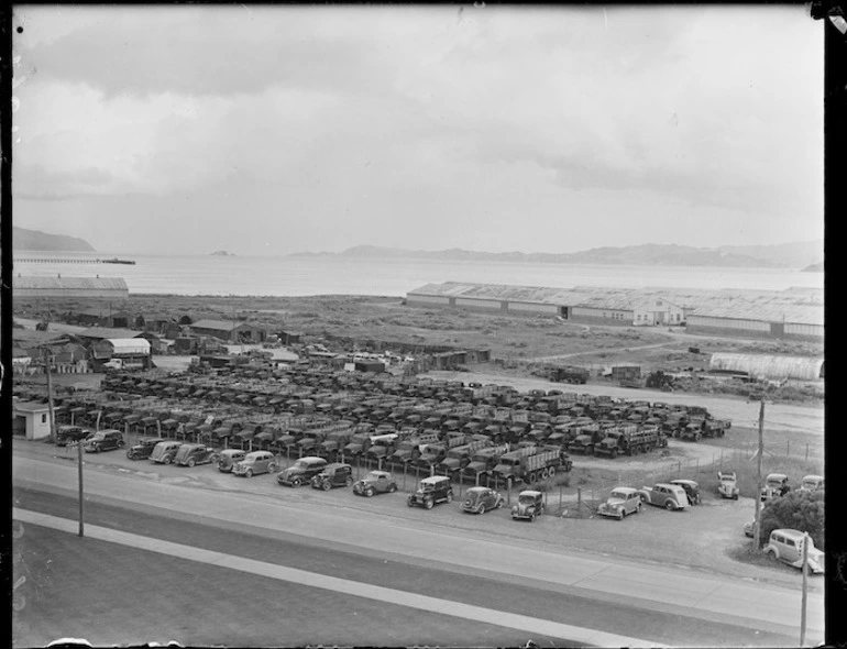 Image: Army trucks at Gracefield