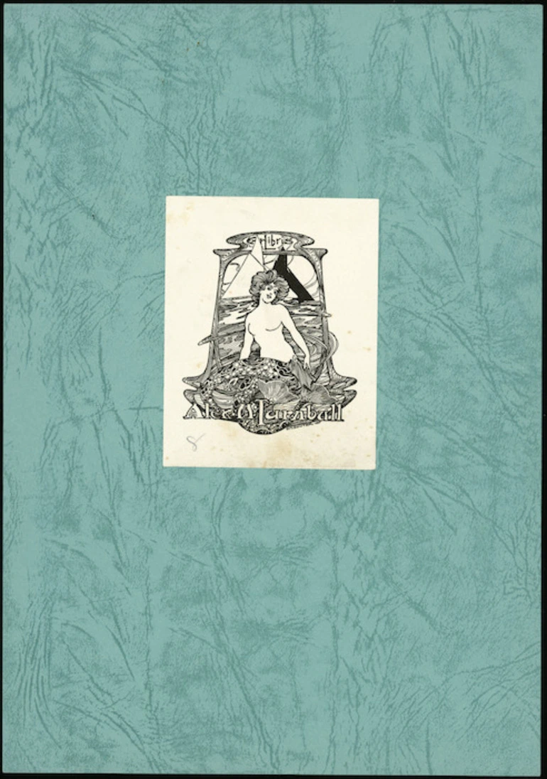 Image: Souter, David Henry, 1862-1935 :Ex libris Alex H Turnbull / D H Souter, '09.