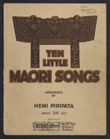 Image: Ten little Māori songs / arranged by Hemi Piripata.