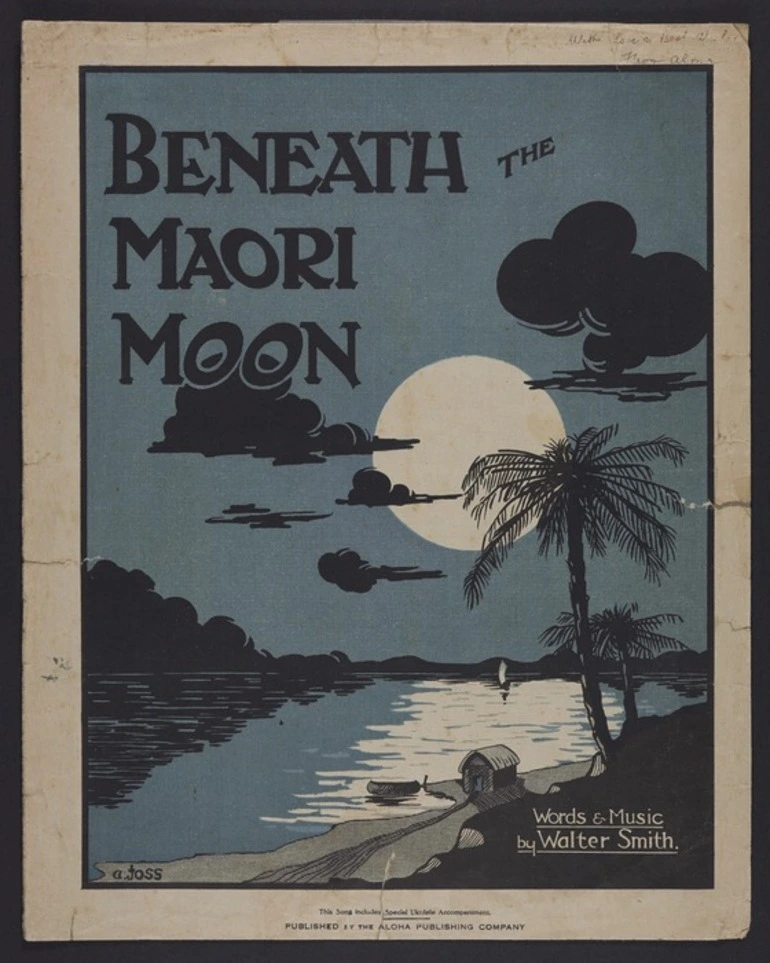 Image: Beneath the Māori moon / words and music by Walter Smith.