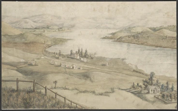 Image: Green, Samuel Edwy, 1838-1935 :[Lake Waihola South Otago. 1860-1880s?]