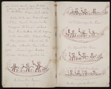 Image: Double page - Diary entries and sketches