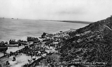 Image: Landing at Anzac Cove, Gallipoli