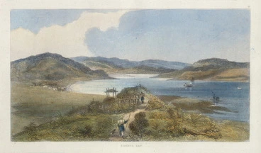 Image: Brees, Samuel Charles, 1810-1865 :Porerua Bay. [Between 1842 and 1845] Engraved by Henry Melville; drawn by S C Brees [London, 1847]