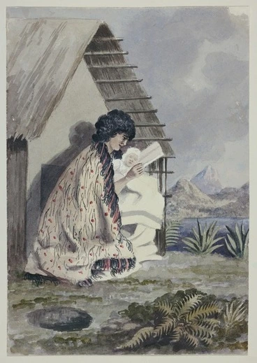 Image: [Merrett, Joseph Jenner], 1815-1854 :[The Hobson album. Woman and child. ca 1842]