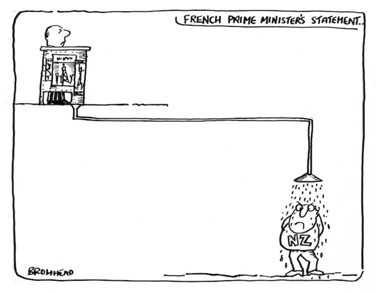 Image: Bromhead, Peter, 1933- :French Prime Minister's statement. 29 August 1985.