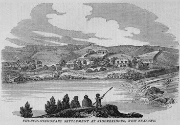 Image: Church Missionary Quarterly Papers :Church-Missionary settlement at Kiddeekiddee, New Zealand. [London, Seelys, 1830]