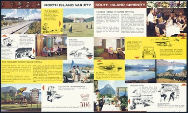 Image: Tourist Hotel Corporation of New Zealand :Introducing New Zealand's finest holiday hosts, THC. [Pamphlet inside. ca 1965]
