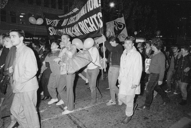 Image: March in support of homosexual law reform