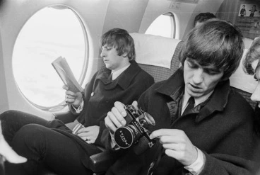 Image: Beatles Ringo Starr and George Harrison