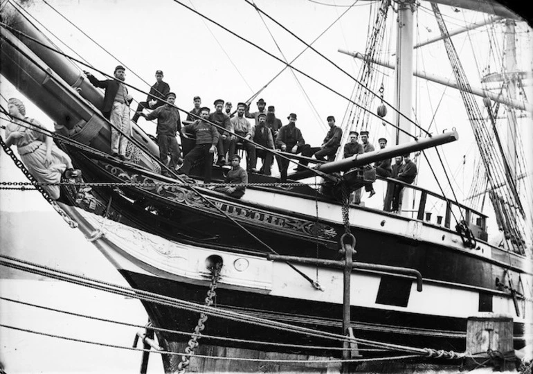 Image: The prow of the sailing ship 'Wild Deer'