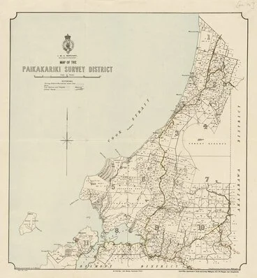 Image: Map of the Paikakariki Survey District [electronic resource] / drawn and compiled by F.J. Halse.