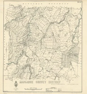 Image: Mangaone Survey District [electronic resource] / drawn by J.M. Kemp.
