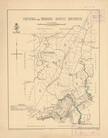 Image: Eritonga and Waiohine Survey Districts [electronic resource].