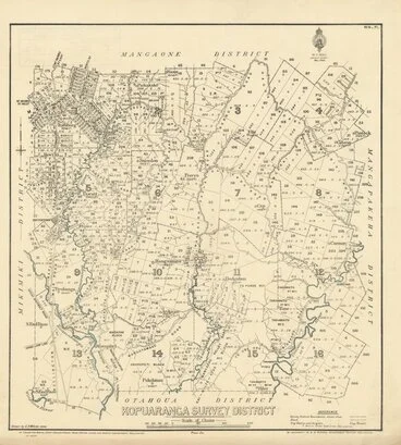 Image: Kopuaranga Survey District [electronic resource] / drawn by E.R. Wilson, 1896.