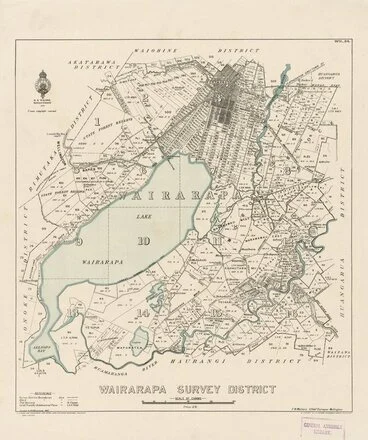 Image: Wairarapa Survey District [electronic resource] / drawn by W.A. Nicholson, 1931.