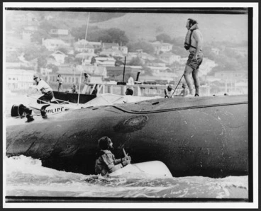 Image: Auckland protest against submarine USS Haddo, New Zealand