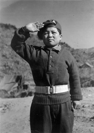 Image: Kim Ho Chul, mascot of E Troop, 163 Battery