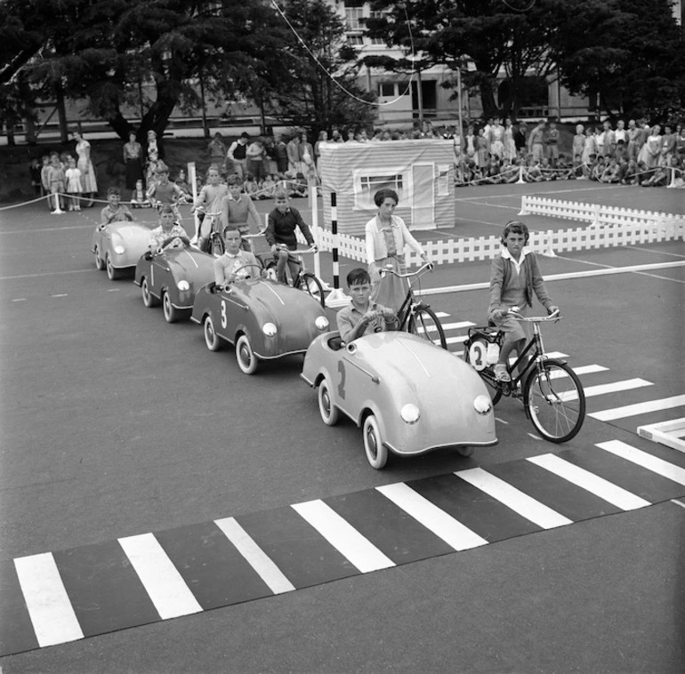 Image: Traffic training, Karori School