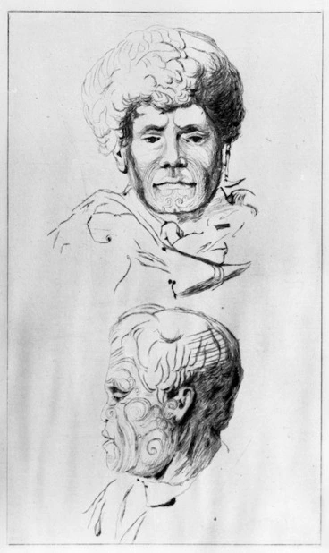 Image: Meryon, Charles, 1821-1868 :Tikao [and] Pote. [Etched between 1877 and 1888 by Auguste Delatre from drawings by Charles Meryon]