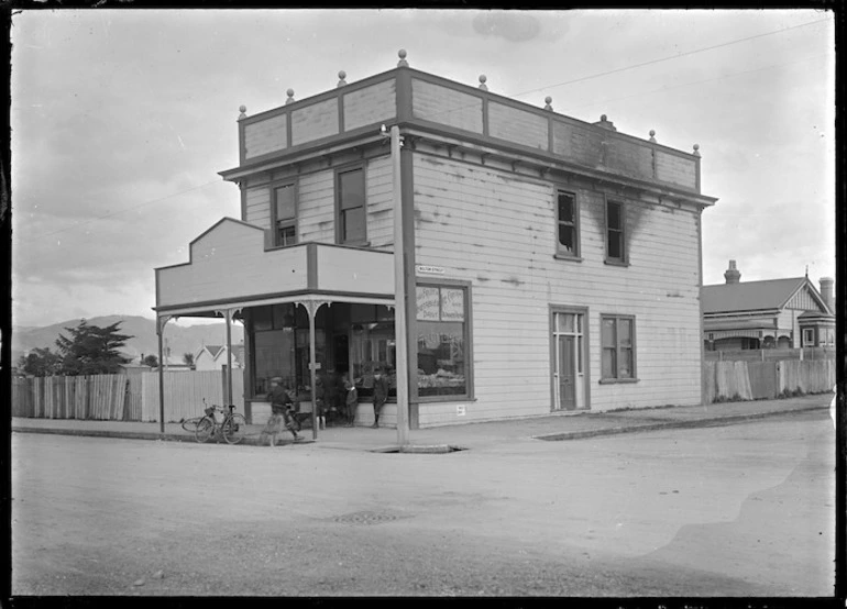 Image: Fire damaged shop, Petone