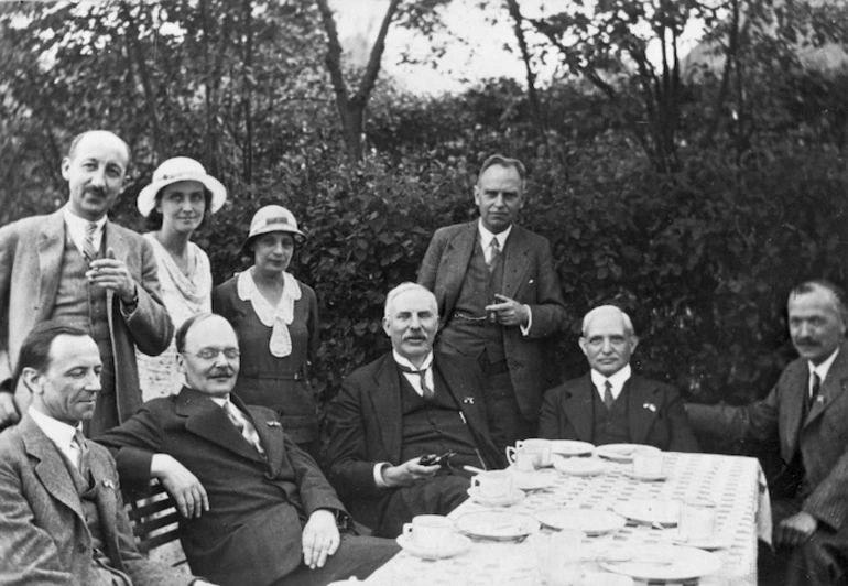 Image: [Group including Sir Ernest Rutherford]