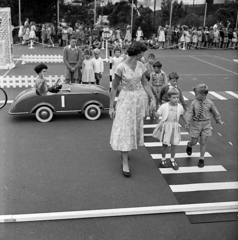 Image: Traffic training, Karori school