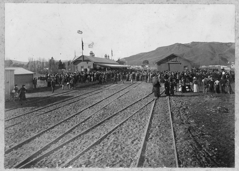 Image: Opening of the Gisborne Railway Station