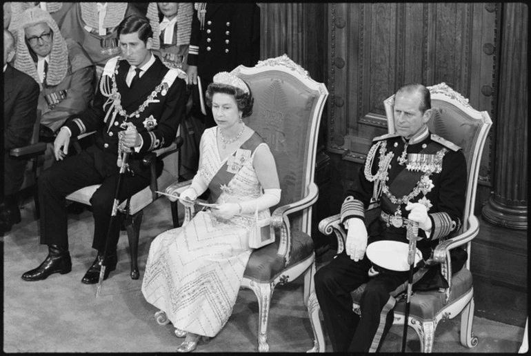 Image: Queen Elizabeth II opening the second session of the 37th Parliament