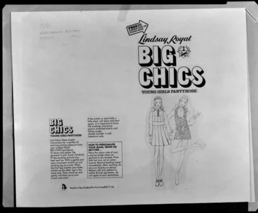 Image: Advertisement for "Big chicks" panty hose