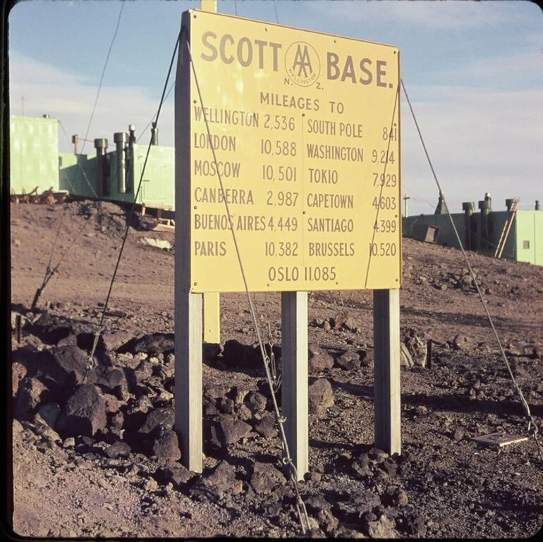 Image: Sign outside Scott Base