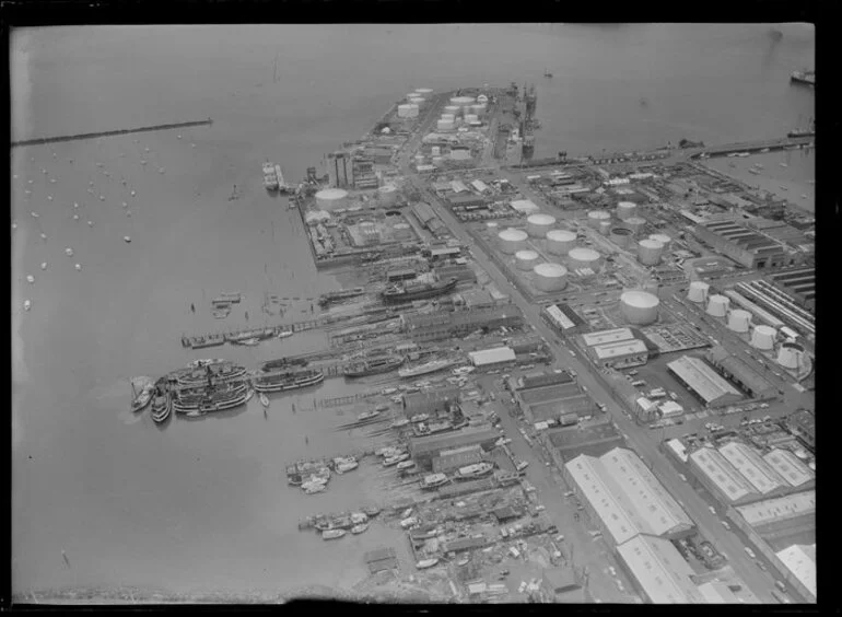 Image: Western wharf, Auckland city